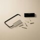 image 4 of Cosmic Wall Toilet Roll Holder with Durable Stainless Steel for Bathroom Silver