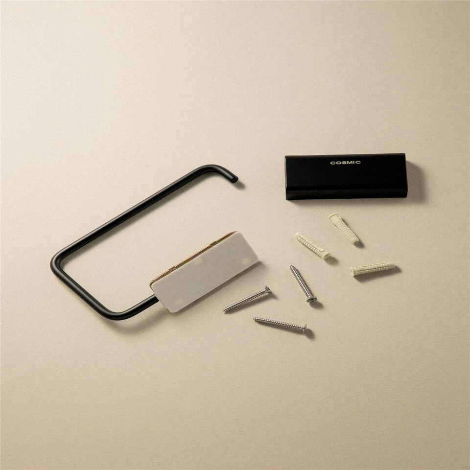image 1 of Cosmic Wall Toilet Roll Holder with Durable Stainless Steel for Bathroom Silver