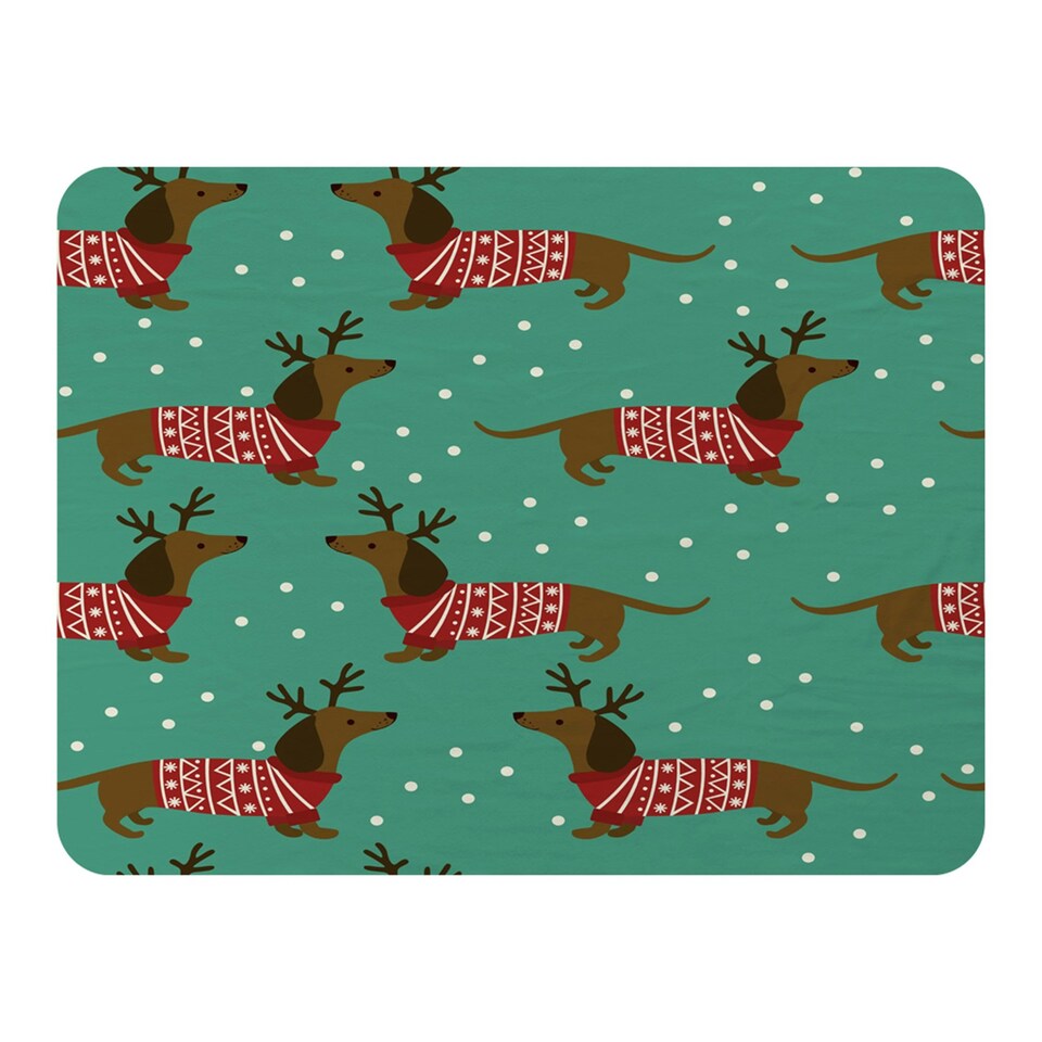 image 1 of Dutchshunds in christmas (blanket)
