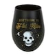 image 1 of Something Different Just Trying To Feel Alive Stemless Wine Glass - Black/Gold/White - One Size
