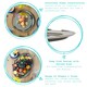 image 2 of Argon Tableware Round Stainless Steel Serving Tray - 30cm N/A