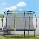 image 7 of SPORTNOW 8ft Trampoline with Enclosure Net, Spring Cover, Black