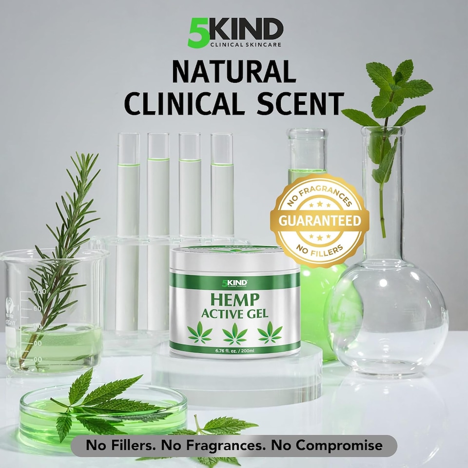 image 1 of 5Kind Hemp Active Gel 200ml - Hemp Gel for Refreshing Massage