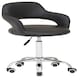 image 1 of Interiors By Premier Ergonomic Black PU Home Office Chair with Curved Back, Comfortable Work From Home Chair, Movable Chair