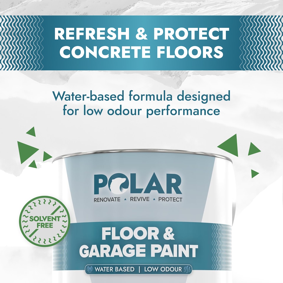 image 1 of Polar Water Based Garage & Floor Paint Low VOC | Grey | Dark Grey | 5 litre