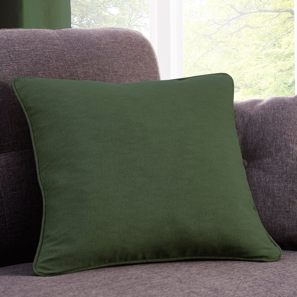 image 1 of Fusion Sorbonne Cushion Cover Bottle Green