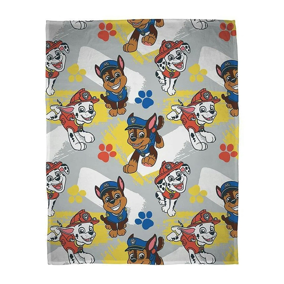 image 1 of Paw Patrol Splodge Fleece Blanket - Multicoloured - 150cm x 100cm | Multi