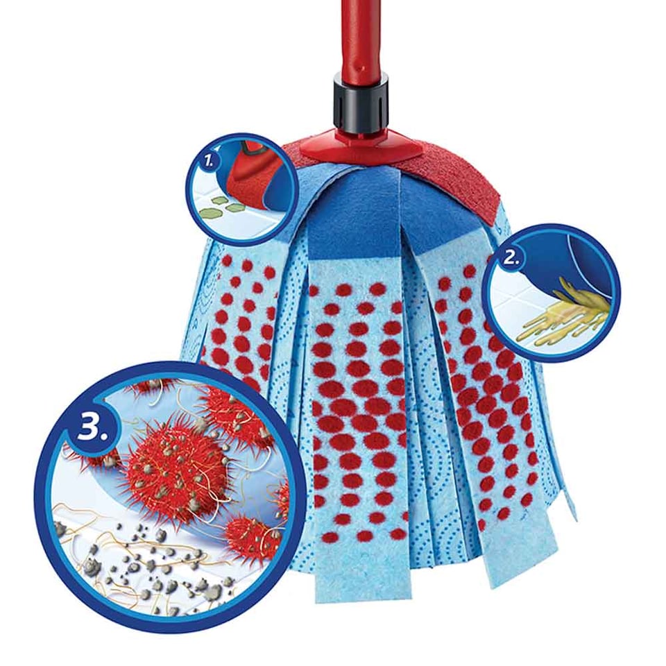 image 1 of Vileda SuperMocio COMPACT 3 Action Mop & Bucket BUNDLE SET