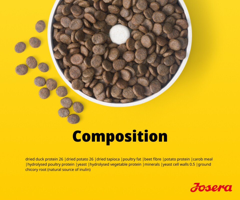 image 1 of Josera Adult Duck & Potato complete dog food | Grain-free | Single meat protein | All breed sizes | Immune Plus | Optimal digestion | 3x3kg