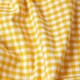 image 3 of Homescapes Cotton Gingham Check Yellow Throw - 150 x 200 cm | Yellow