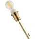 image 2 of Traditional and Classic Table Lamp Base in Antique Brass with Pull Cord Switch | Gold