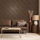 image 2 of Animal Print Wallpaper Brown Black Fur Effect Leopard Spots Modern Feature Wall