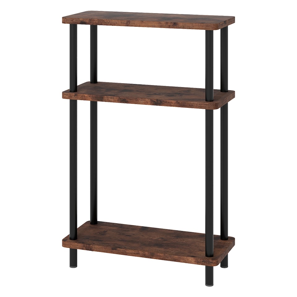image 1 of Levede Slim Side Table 3 Tier Narrow Sofa End Table Bedside Storage Stand
