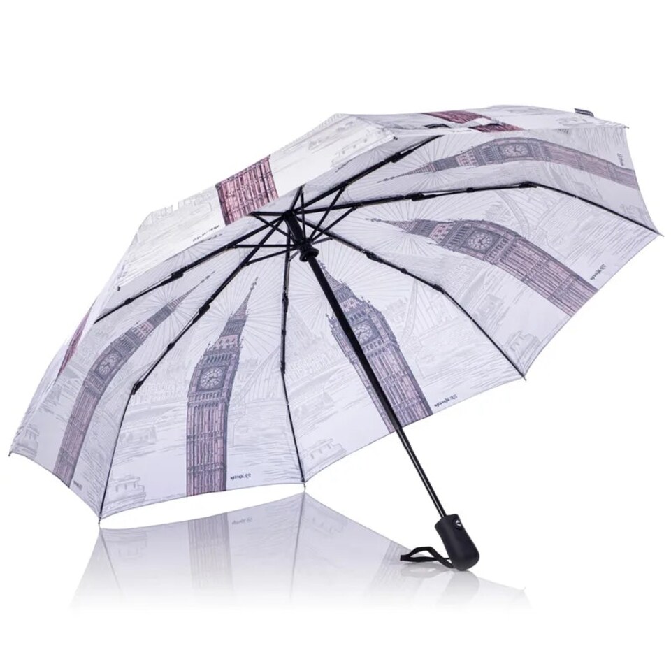 image 1 of Storm King Folding Umbrella Automatic Opening London City Multi