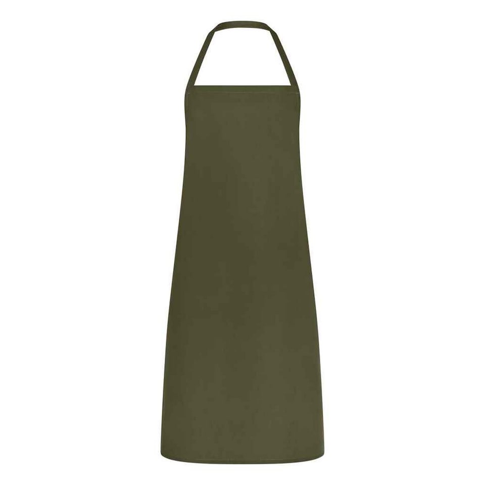 image 1 of Brand Lab Unisex Adult Classic Bibbed Apron | Green | Dark Olive | One Size | 1