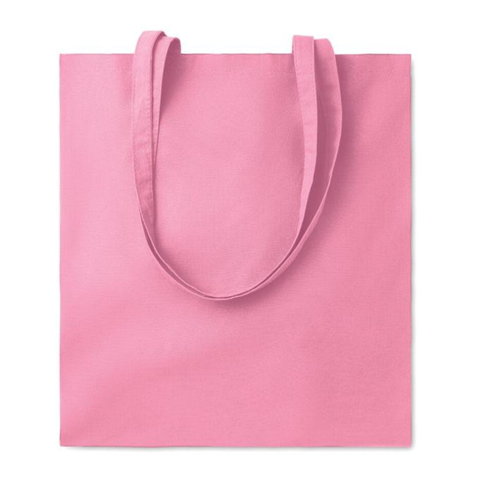 image 1 of MidOcean Cottonel Colour ++ Cotton Shopper Bag | Pink | Baby Pink | One Size | 1