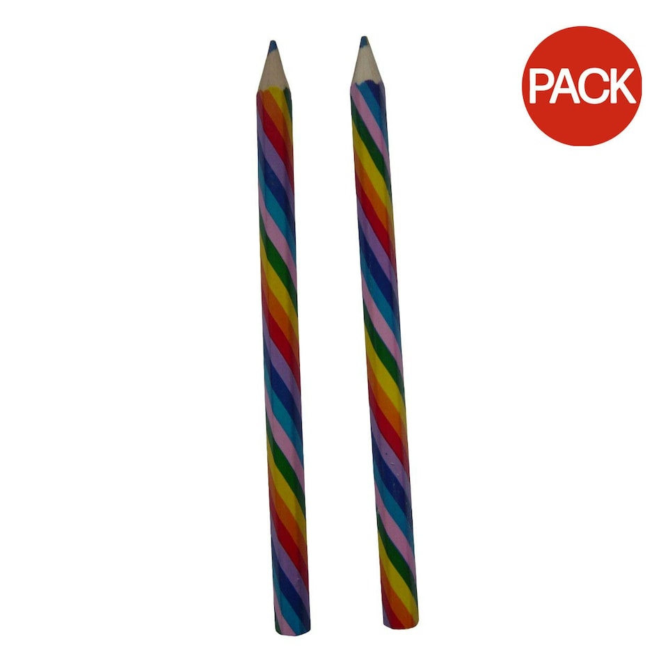 Henbrandt Rainbow Coloured Pencil (Pack of 1) - Multicoloured - One Size