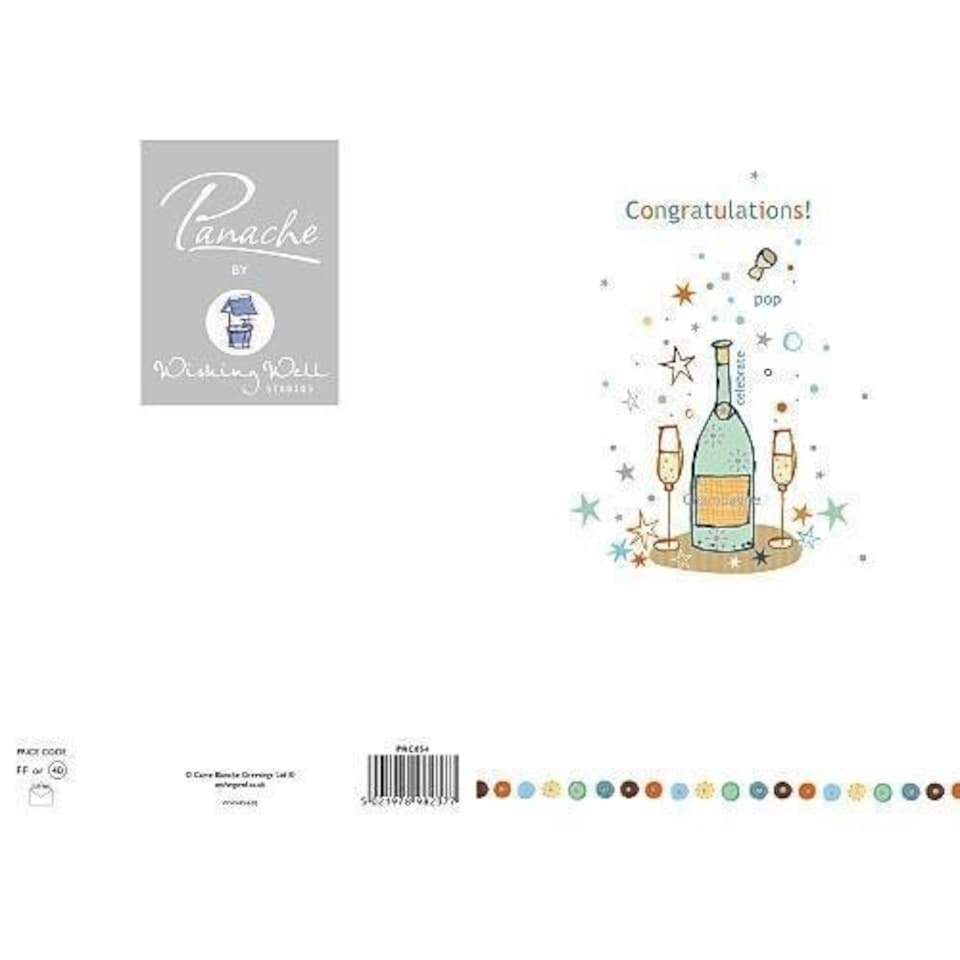 image 1 of Champagne Design Congratulations Card