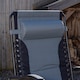 image 3 of Luxury Padded Multi Position Zero Gravity Garden Relaxer Chair Lounger in Grey & Black | Multi | Grey/Black