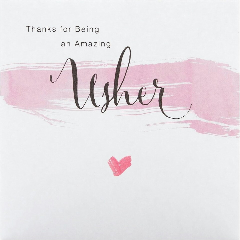 image 1 of Bridesmaid and Usher Thank You Cards Pack of 10 in 2 Contemporary Designs