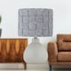 image 6 of First Choice Lighting Set of 2 Tuscan White Ceramic Lamps with Grey Felt Shade White | Grey