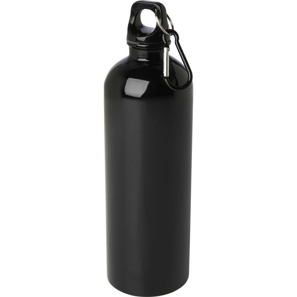 Floso Oregon Stainless Steel Single Wall 750ml Water Bottle - Solid Black - One Size