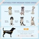 image 3 of PawHut Dog Kennel Outdoor Dog House w/ Removable Floor, for Medium Dogs