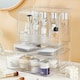 image 6 of Living and Home 3-Tier Transparent Cosmetics Makeup Storage Organizer