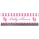 image 1 of Creative Party Giant Baby Shower Banner - Pink/White/Black - One Size