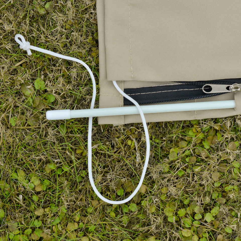 image 1 of Outsunny Garden Parasol Cover for 2-4.6m Outdoor Umbrella Protector w/ Rod, Zipper