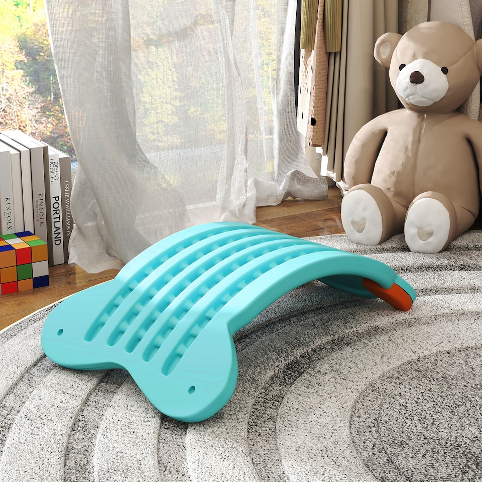 image 1 of AIYAPLAY Balance Board for Kids Balance Training & Sensory Play | Blue | Blue