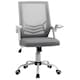 image 1 of Vinsetto Office Chair with Flip-up Armrest, Mid Back Desk Chair with Mesh Back, Lumbar Support, Adjustable Height, Swivel Wheels for Home, Grey