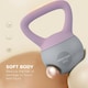 image 3 of SPORTNOW Kettlebell with Soft Body and Non-Slip Handle Purple | 4