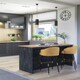 image 5 of Furneo Kitchen Island 02 Graphite Stone and Oak effect N/A