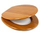 image 1 of Marco Paul Oak Wooden Toilet Seat 18" Brown