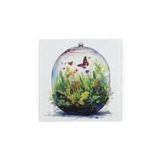 Plant Terrarium Glass Hot Pot Stand - Heat Resistant Non-Slip Trivet