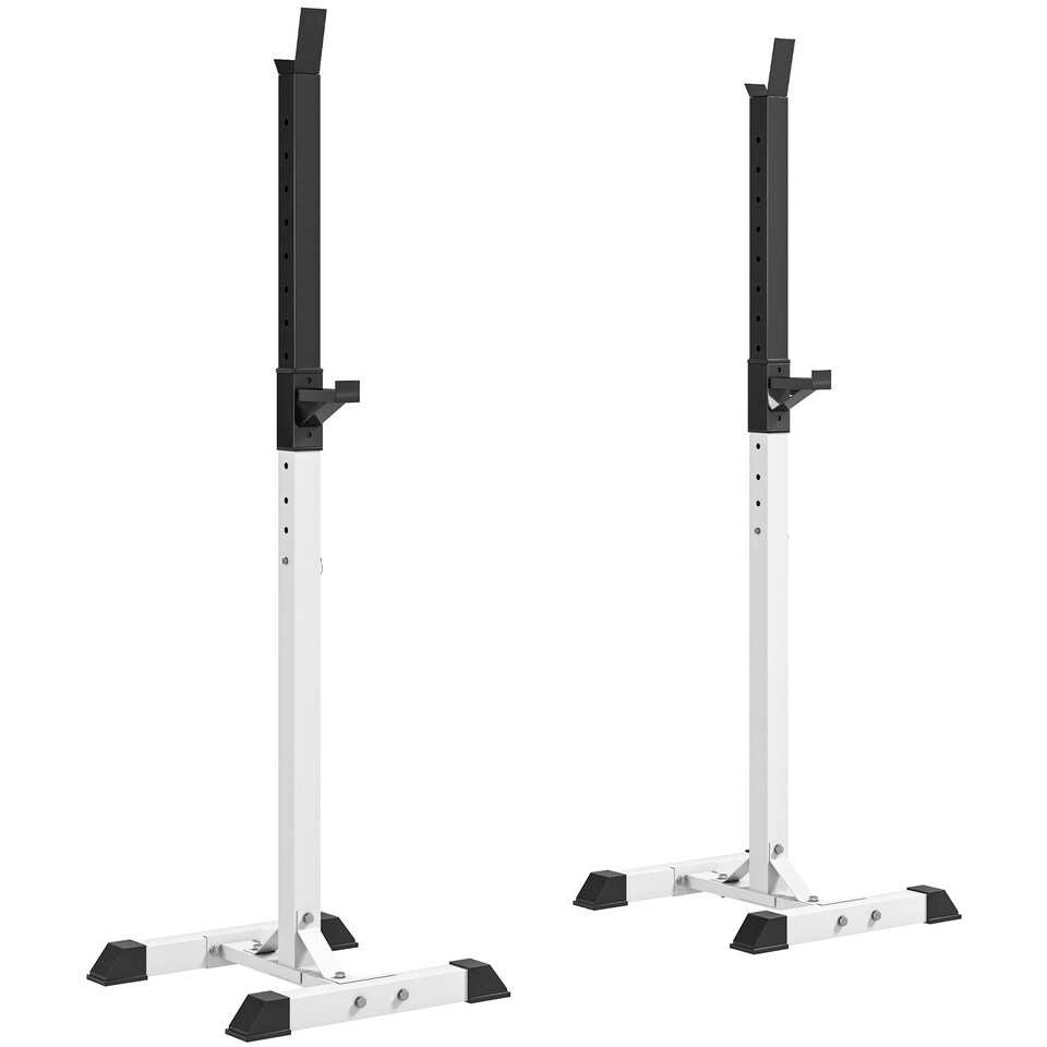 image 1 of HOMCOM Power Rack Weight Stand Bar Barbell Squat Stand Spotter for Home Workout