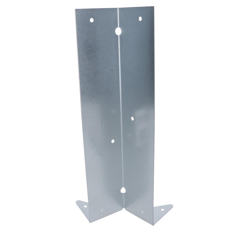 image 1 of Arris Rail Bracket Fence Post Support Galvanised 300mm Panel Repair 2PK