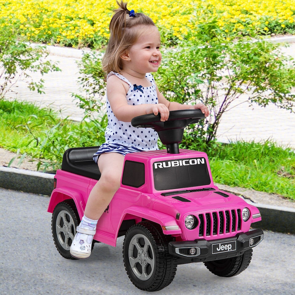 image 1 of COSTWAY Licensed Jeep Ride On Car Toddler Foot-to-Floor Pink