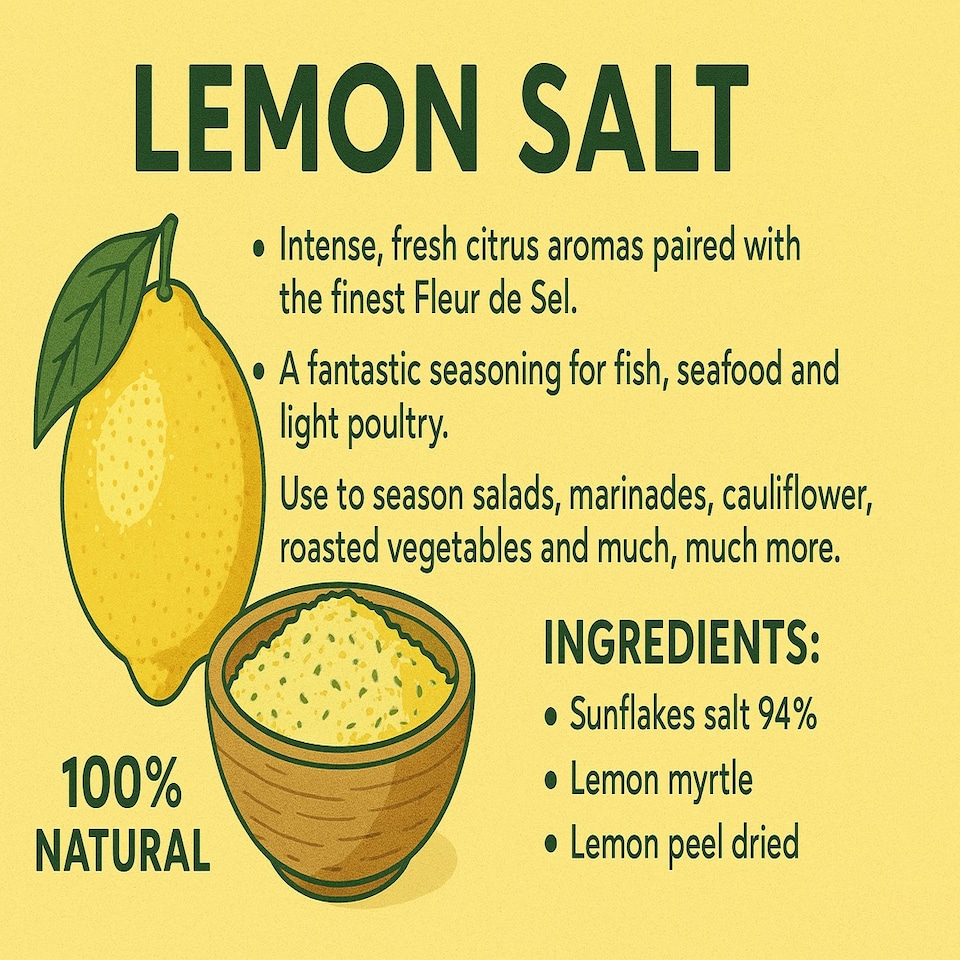 image 1 of Lemon Salt 100g (Sussex Wholefoods)