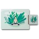 image 1 of Woman Meditating (Placemat & Coaster Set)