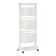 image 1 of Vegetable trolley Kinvara TP-749 White polypropylene Plastic 33 x 112 x 41 cm N/A