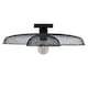 image 2 of Cassidy - Black E27 Flush Mount Ceiling Light for Easy Fit Shades | Black | 1