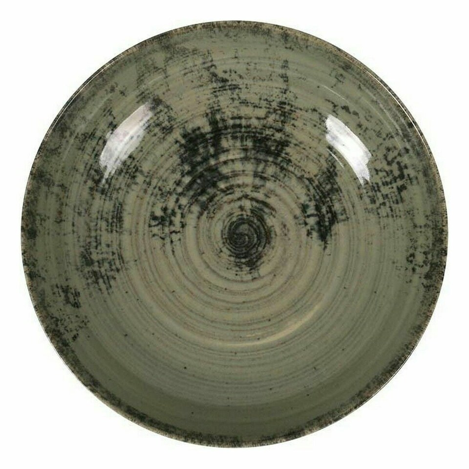 image 1 of Deep Plate La Mediterránea Aspe Green Ø 22,7 x 5 cm (12 Units) N/A
