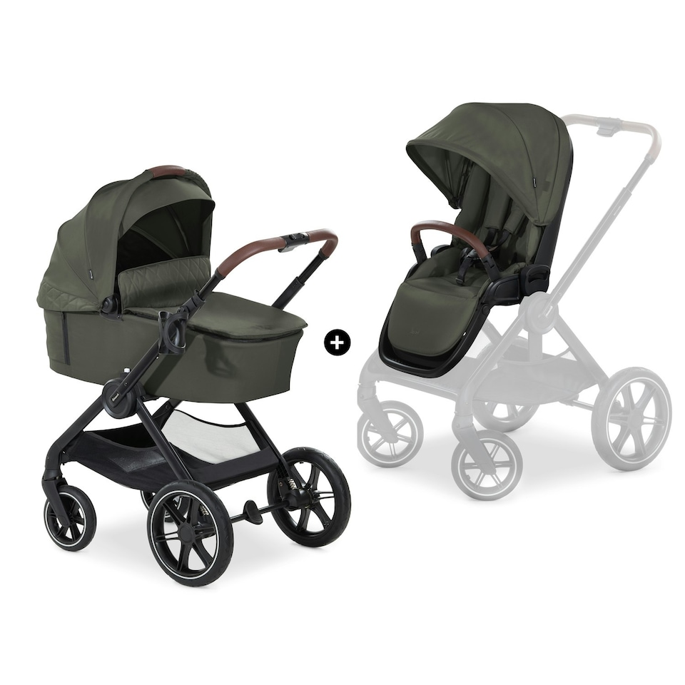 image 1 of hauck Walk N Care Pushchair Set - Dark Olive Green