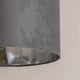 image 4 of ValueLights Reni Large Grey Velvet Chrome Inner Lamp Shade & Bulb | Grey