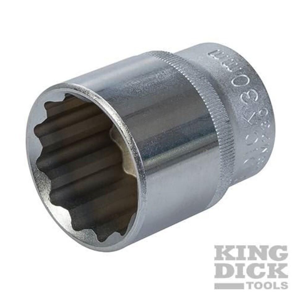 King Dick Socket SD 1/2" Metric 12pt - HSM230