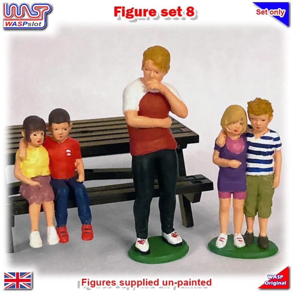 image 1 of Trackside Figure Scenery Display Set H New 1:32 Scale WASP