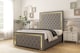image 2 of Sloomy Sofia Gold Pewter Dumfries Bed Frame With 50" Upholstered Headboard 4'6 Double