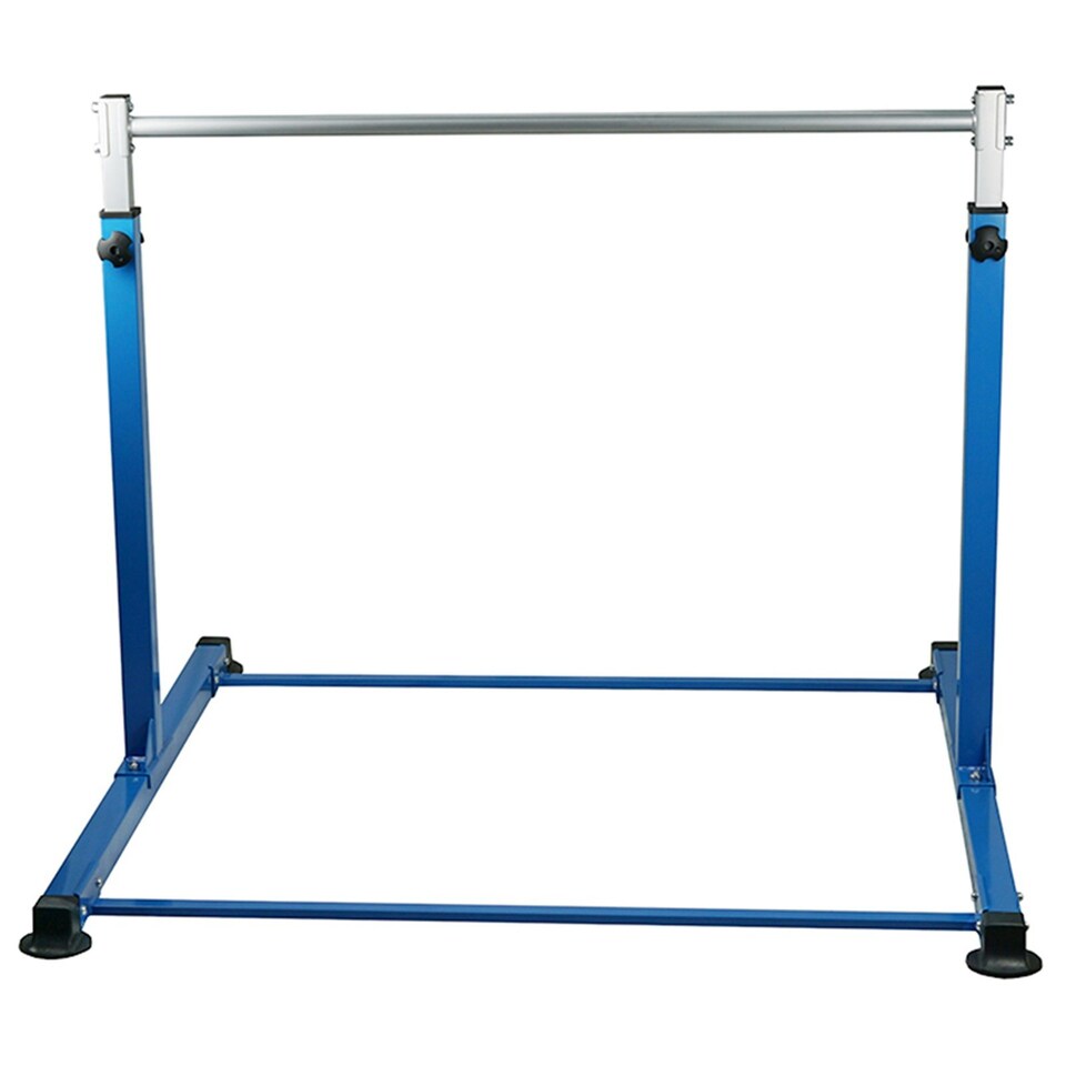 image 1 of Gymnastics Horizontal Kip Bar Home Gym Adjustable Height For Children Kids Blue